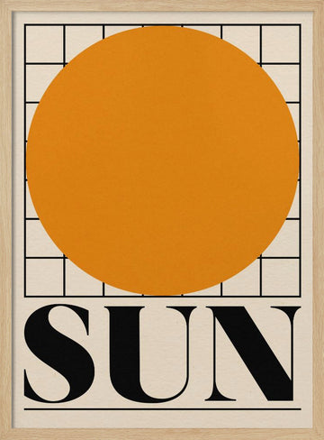 Sun | Poster - Wood Frame Interior