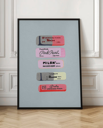 Retro Eraser Collection | Poster - Room Interior 1
