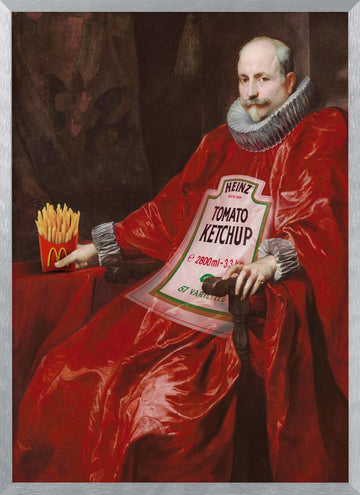 Sir Tomato | Poster - Silver Frame Interior