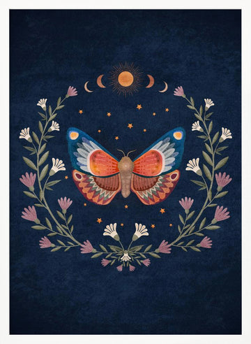 Butterfly Dreamscape | Poster - White Frame Interior