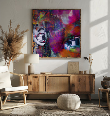 Vibrant Expressive Face | Poster - Room Interior 2
