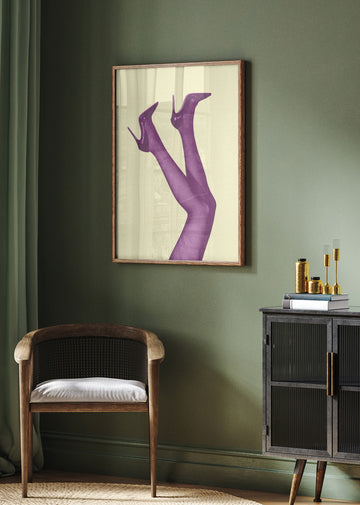 Stylish Purple Legs | Poster - Room Interior 2