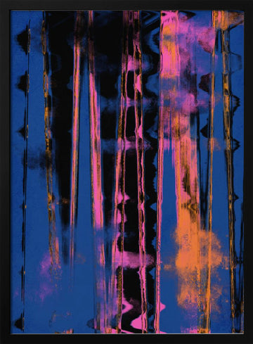 Vibrant Nightfall | Poster - Black Metal Frame Interior