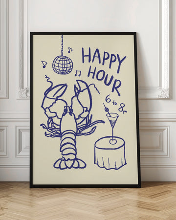 Happy Hour Lobster | Poster - Room Interior 1