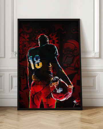 Gridiron Player 18 | Poster - Room Interior 1