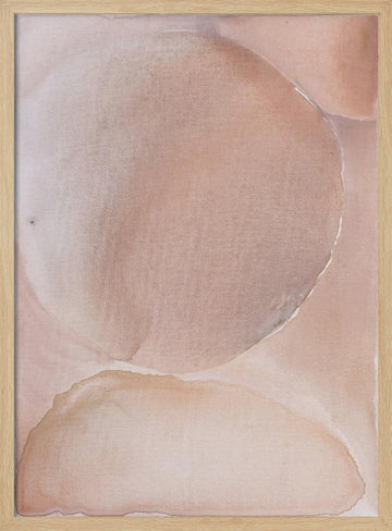 Soft Nude Curves | Poster - Wood Frame Interior