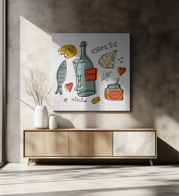 Porto Food and Wine Sketch | Canvas - Room Interior 2