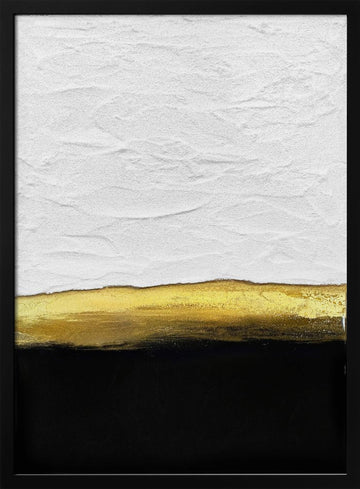 Golden Horizon | Poster - Black Metal Frame Interior