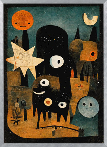Celestial Creatures | Poster - Silver Frame Interior