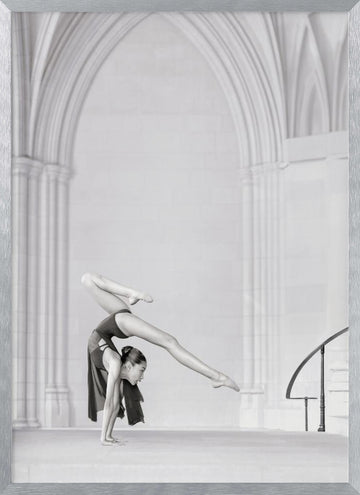Elegant Dancer Archway | Poster - Silver Frame Interior