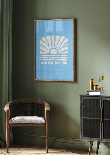 Follow The Sun Waves | Poster - Room Interior 2