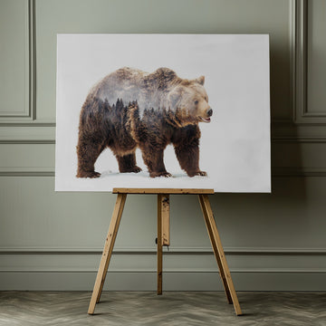 Forest Bear Spirit | Canvas - Room Interior 1