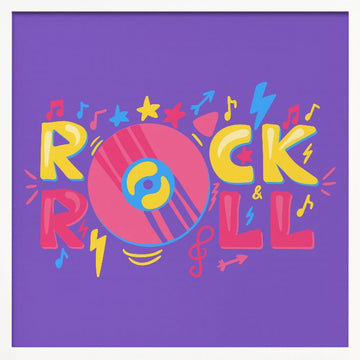 Rock And Roll Energy | Poster - White Frame Interior
