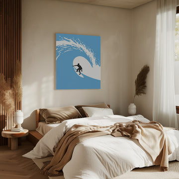 Surfer In The Tube | Canvas - Room Interior 2