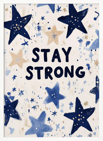Starry Resolve | Poster - White Frame Interior