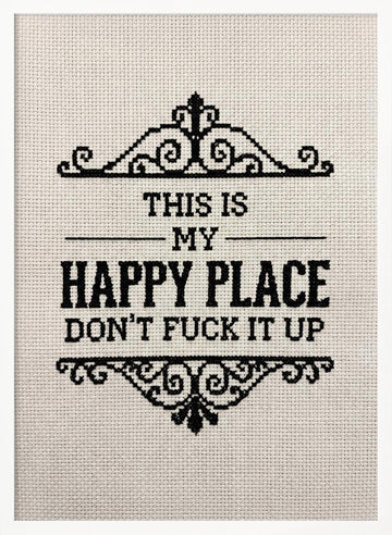 My Sassy Happy Place | Poster - White Frame Interior