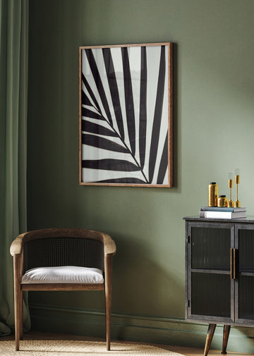 Tropical Leaf Lines | Poster - Room Interior 2