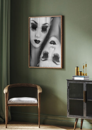 Dark Glamour Faces | Poster - Room Interior 2