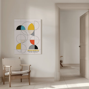 Bauhaus Geometric Shapes | Canvas - Room Interior 1