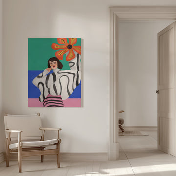 Vibrant Fashion Abstract | Canvas - Room Interior 1