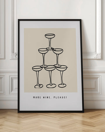 Wine Pyramid Joy | Poster - Room Interior 1