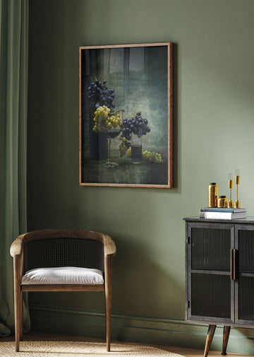 Rustic Wine Grapes | Poster - Room Interior 2