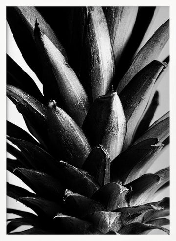 Bold Pineapple Texture | Poster - White Frame Interior