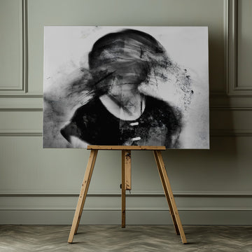 Abstract Fragmented Portrait | Canvas - Room Interior 1