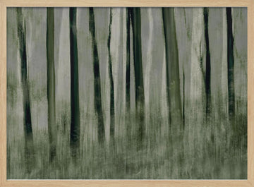 Trees in motion | Poster - Wood Frame Interior