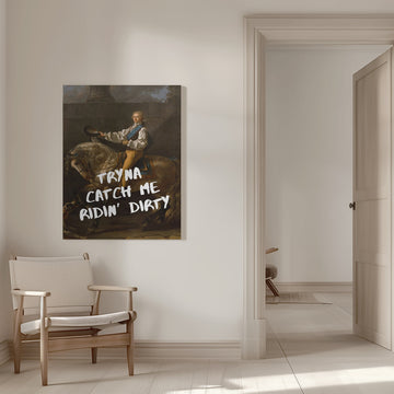 Ridin' Dirty Horseman | Canvas - Room Interior 1