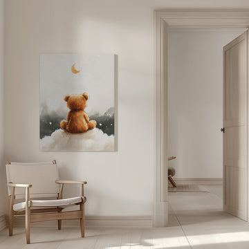 Moonlit Bear Dreams | Canvas - Room Interior 1