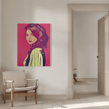 Pink Pop Woman | Canvas - Room Interior 1