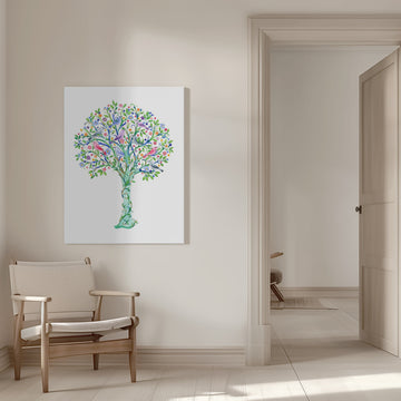 Enchanted Birds Tree | Canvas - Room Interior 1