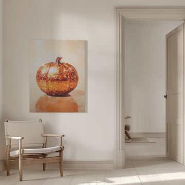 Orange Disco Pumpkin | Canvas - Room Interior 1