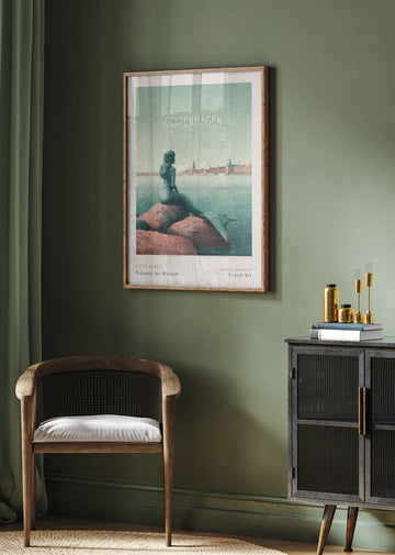 Copenhagen - Little Mermaid | Poster - Room Interior 2