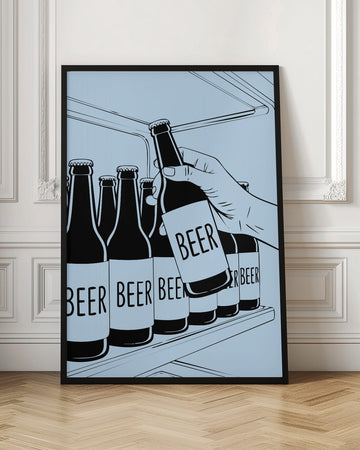 Cold Beer Grab | Poster - Room Interior 1