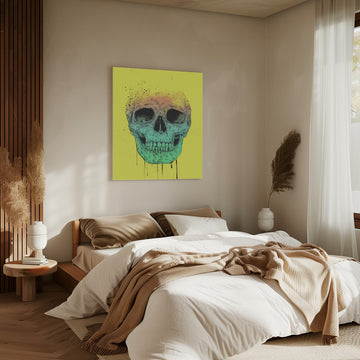 Vibrant Gradient Skull | Canvas - Room Interior 2