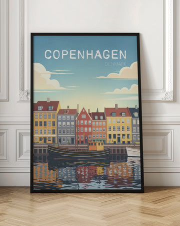 Copenhagen Canal Reflections | Poster - Room Interior 1