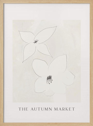 Delicate Blossoms | Poster - Wood Frame Interior