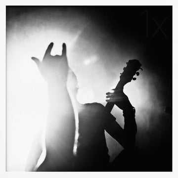 Rock On Concert Hand | Poster - White Frame Interior