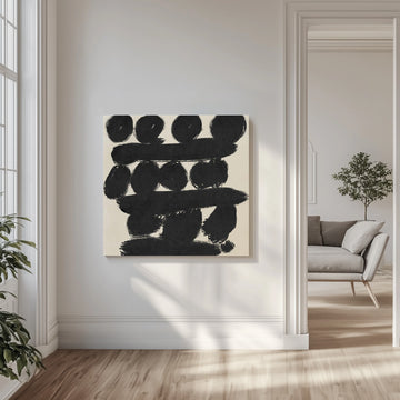 Bold Brushstroke Shapes | Canvas - Room Interior 1