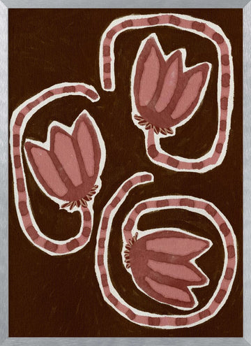 Delicate Bloom 19 | Poster - Silver Frame Interior
