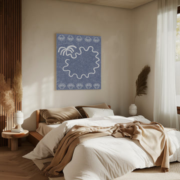 Wavy Tropical Island | Canvas - Room Interior 2