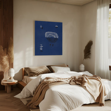 Indigo Night Gaze | Canvas - Room Interior 2