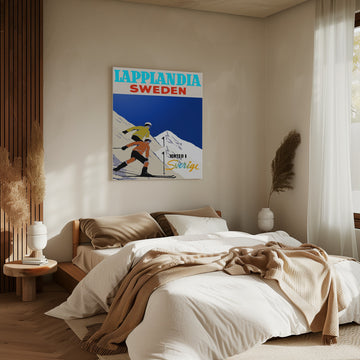 Retro Ski Adventure | Canvas - Room Interior 2