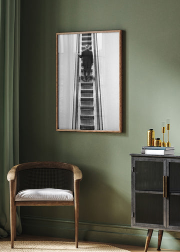 Solitary Escalator Climb | Poster - Room Interior 2