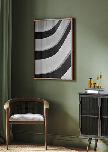 Minimalist Curved Lines | Poster - Room Interior 2