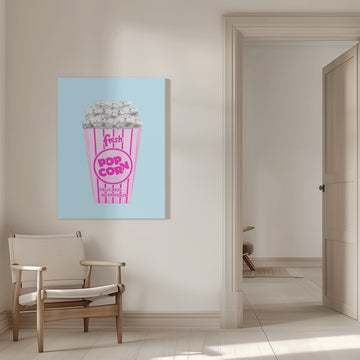 Pink Disco Popcorn | Canvas - Room Interior 1