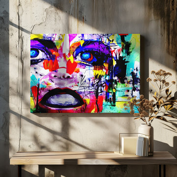 Vibrant Urban Portrait | Canvas - Room Interior 2