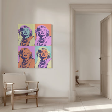 Iconic Pop Art Beauty | Canvas - Room Interior 1